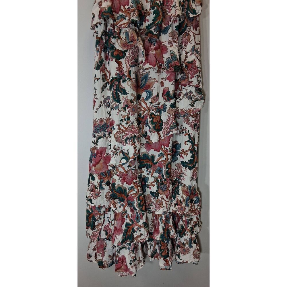 Love the label Anthropologie womens small floral maxi dress tiered gypsy boho - Picture 6 of 12